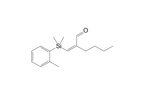 (2Z)-2-[[dimethyl(o-tolyl)silyl]methylene]hexanal