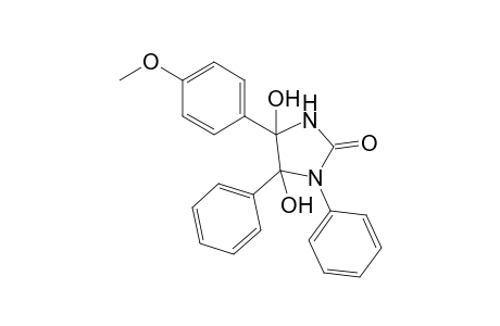 4,5-Dihydroxy-1,5-diphenyl-4-(p-methoxyphenyl)imidazolidin-2-one