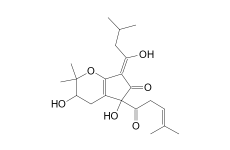 Cyclopenta[b]pyran-6(2H)-one, 3,4,5,7-tetrahydro-3,5-dihydroxy-7-(1-hydroxy-3-methylbutylidene)-2,2 -dimethyl-5-(4-methyl-1-oxo-3-pentenyl)-