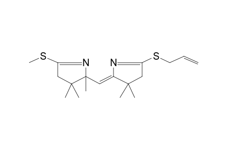 2,3,3-Trimethyl-5-methylthio-2-[5-allylthio-3,3-dimethyl-3,4(2H)-dihydro-2-pyrrolylidenemethyl]-3,4(2H)-dihydropyrrole