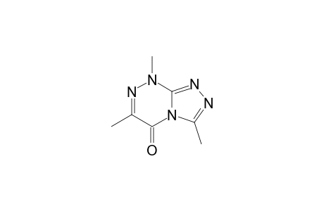 3,6,8-TRIMETHYL-s-TRIAZOLO[3,4-c]-as-TRIAZIN-5(8H)-ONE