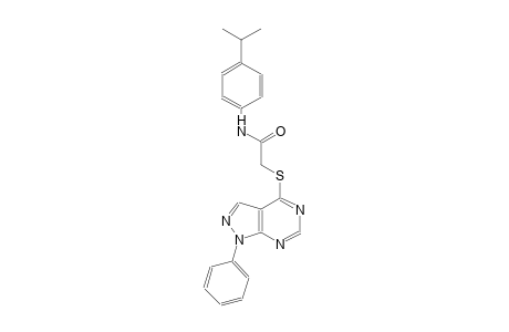 N-(4-isopropylphenyl)-2-[(1-phenyl-1H-pyrazolo[3,4-d]pyrimidin-4-yl)sulfanyl]acetamide