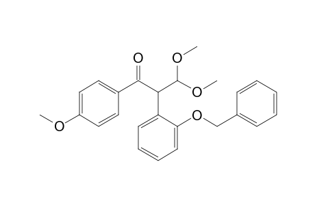 1-(4'-Methoxyphenyl)-2-(2''-benzyloxyphenyl)-3,3-dimethoxypropan-1-one