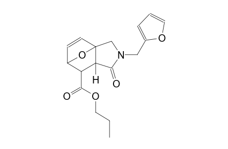 propyl (1S,5R,7R)-3-(2-furylmethyl)-4-oxo-10-oxa-3-azatricyclo[5.2.1.0~1,5~]dec-8-ene-6-carboxylate