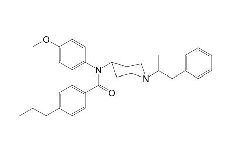 N-4-Methoxyphenyl-N-[1-(1-phenylpropan-2-yl)piperidin-4-yl]-4-propylbenzamide