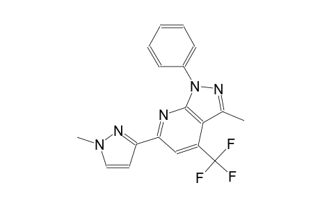 1H-pyrazolo[3,4-b]pyridine, 3-methyl-6-(1-methyl-1H-pyrazol-3-yl)-1-phenyl-4-(trifluoromethyl)-