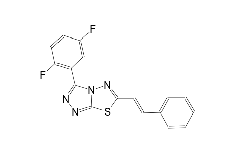 [1,2,4]triazolo[3,4-b][1,3,4]thiadiazole, 3-(2,5-difluorophenyl)-6-[(E)-2-phenylethenyl]-