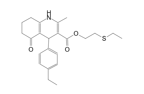 3-quinolinecarboxylic acid, 4-(4-ethylphenyl)-1,4,5,6,7,8-hexahydro-2-methyl-5-oxo-, 2-(ethylthio)ethyl ester