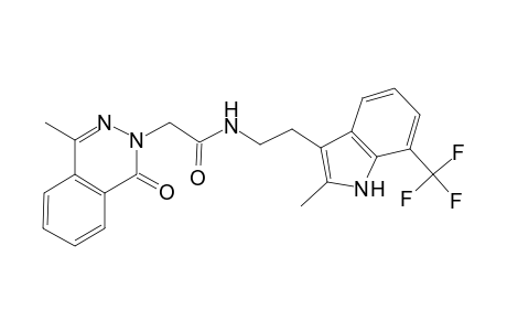 2-(1-keto-4-methyl-phthalazin-2-yl)-N-[2-[2-methyl-7-(trifluoromethyl)-1H-indol-3-yl]ethyl]acetamide