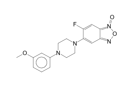 5-Fluoranyl-6-[4-(3-methoxyphenyl)piperazin-1-yl]-3-oxidanidyl-2,1,3-benzoxadiazol-3-ium