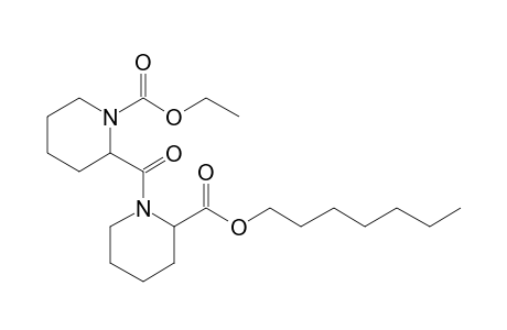 Pipecolylpipecolic acid, N-ethoxycarbonyl-, heptyl ester