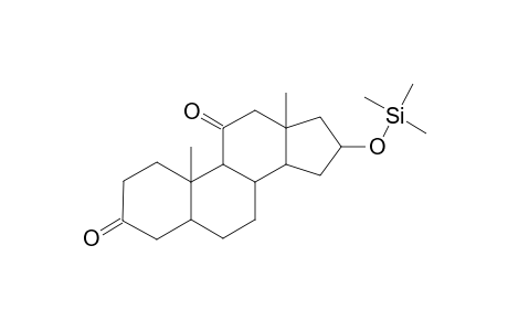 5.ALPHA.-ANDROSTAN-16.ALPHA.-OL-3,11-DIONE(16.ALPHA.-TRIMETHYLSILYL ETHER)