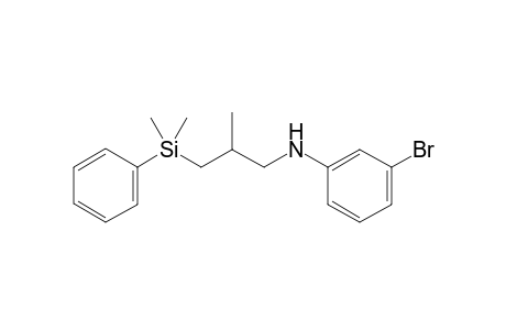 N-(2-Methyl-3-(dimethyl(phenyl)silyl)propyl)-3-bromoaniline