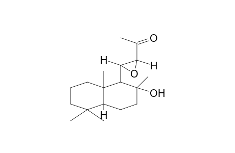 ETHANONE, 1-[3-(DECAHYDRO-2-HYDROXY-2,5,5,8a-TETRAMETHYL-1-NAPHTALENYL)OXIRANYL]-