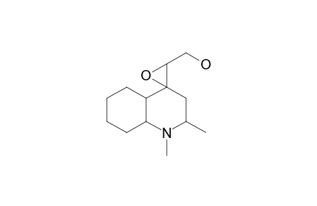 Spiro[decahydroquinoline-4,2'-oxirane], 1,2-dimethyl-3-hydroxymethyl-