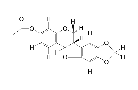 3-Acetoxy-8,9-methylenedioxy-6A,11A-dihydro-6H-benzofuro(3,2-C)chromene