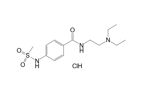 N-[2-(diethylamino)ethyl]-p-(methylsulfonamido)benzamide, monohydrochloride