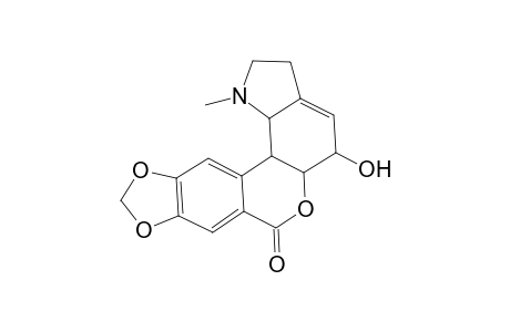 Lycorenan-7-one, 5-hydroxy-1-methyl-9,10-[methylenebis(oxy)]-, (5.alpha.)-