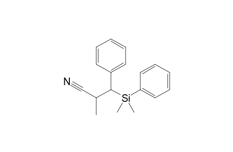 (2RS,3RS)-3-Dimethyl(phenyl)silyl-2-methyl-3-phenylpropionitrile