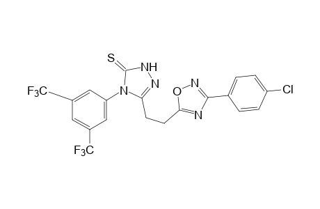 3-{2-[3-(p-CHLOROPHENYL)-1,2,4-OXADIAZOL-5-YL]ETHYL}-4-(alpha,alpha,alpha,alpha',alpha',alpha'-HEXAFLUORO-3,5-XYLYL)-DELTA^2-1,2,4-TRIAZOLINE-5-THIONE