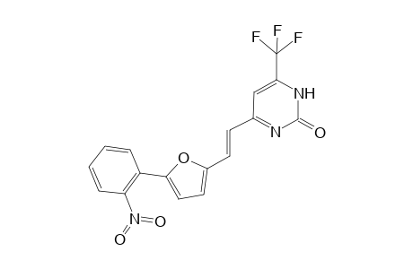 4-[(E)-2-[5-(2-nitrophenyl)-2-furanyl]ethenyl]-6-(trifluoromethyl)-1H-pyrimidin-2-one