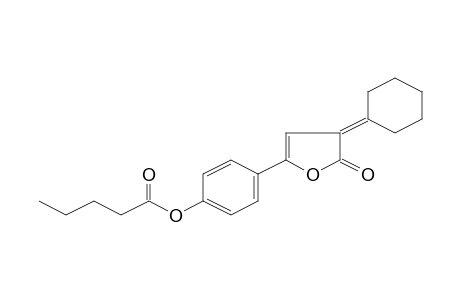 3-Cyclohexylidene-5-(4-pentanoyloxyphenyl)-furan-2(3H)-one