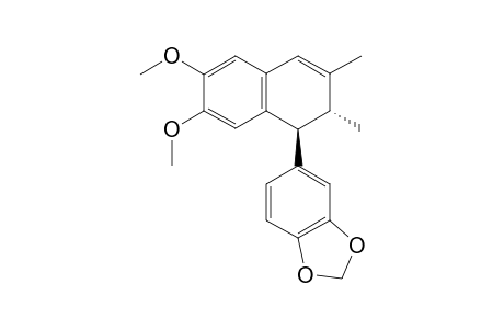 PYCNANTHULIGNENE_B;4,5-DIMETHOXY-3',4'-METHYLENEDIOXY-2,7'-CYCLOLIGN-7-ENE