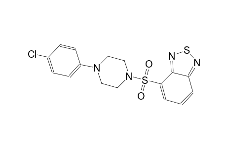 4-{[4-(4-chlorophenyl)-1-piperazinyl]sulfonyl}-2,1,3-benzothiadiazole