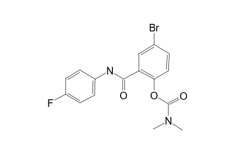 4-Bromo-2-[(4-fluoroanilino)carbonyl]phenyl N,N-dimethylcarbamate