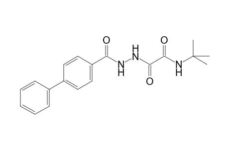 2-[2-([1,1'-biphenyl]-4-ylcarbonyl)hydrazino]-N-(tert-butyl)-2-oxoacetamide