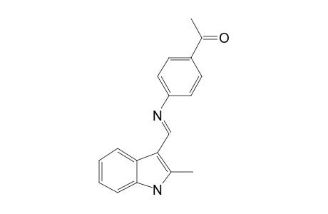 Ethanone, 1-[4-[[(2-methyl-1H-indol-3-yl)methylene]amino]phenyl]-