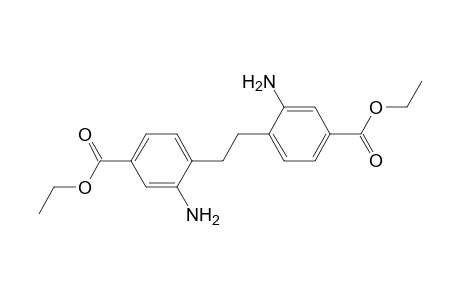 3-amino-4-[2-(2-amino-4-carbethoxy-phenyl)ethyl]benzoic acid ethyl ester