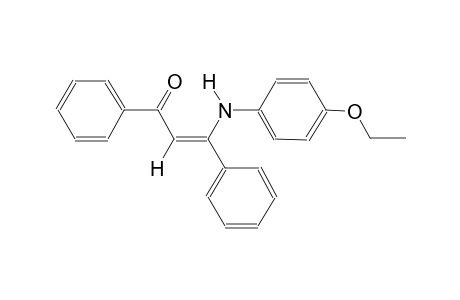 (2Z)-3-(4-ethoxyanilino)-1,3-diphenyl-2-propen-1-one