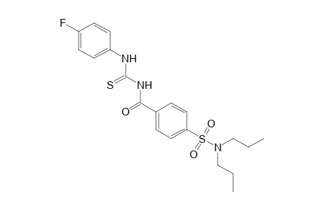 1-[p-(dipropylsulfamoyl)benzoyl]-3-(p-fluorophenyl)-2-thiourea