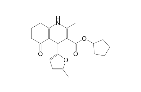 3-quinolinecarboxylic acid, 1,4,5,6,7,8-hexahydro-2-methyl-4-(5-methyl-2-furanyl)-5-oxo-, cyclopentyl ester