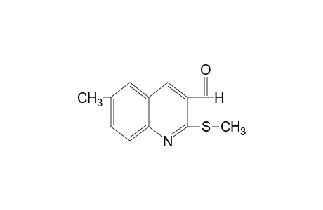 6-methyl-2-(methylthio)-3-quinolinecarboxaldehyde