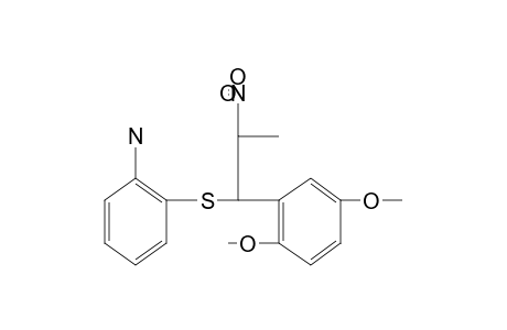 o-{[2,5-dimethoxy-alpha-(1-nitroethyl)benzyl]thio}aniline