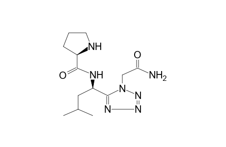 5-[1-(S)-(L-PROLYLAMINO)-3-METHYLBUTYL]-1-TETRAZOLYLACETAMIDE