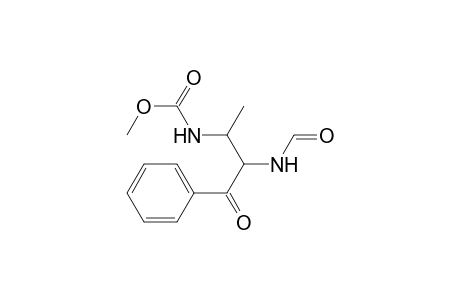 Carbamic acid, [3-[2-(formylamino)phenyl]-3-oxopropyl]methyl-, methyl ester