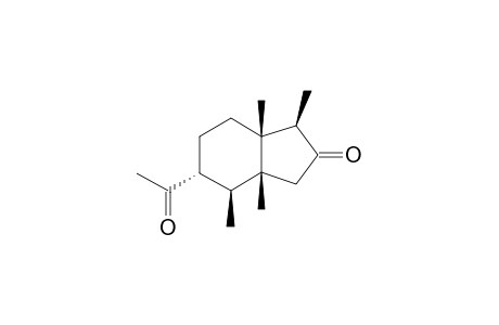 (1R,3aR,4S,5R,7aR)-5-acetyl-1,3a,4,7a-tetramethyl-1,3,4,5,6,7-hexahydroinden-2-one