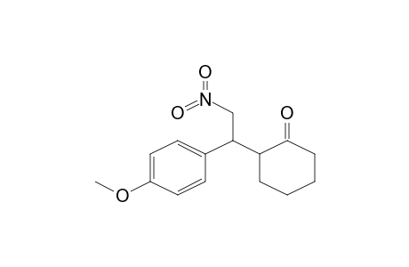 2-[1-(4-methoxyphenyl)-2-nitro-ethyl]cyclohexan-1-one