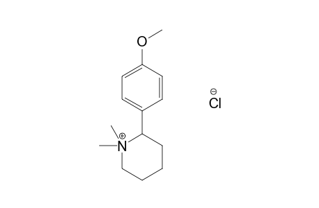 1,1-dimethyl-2-(p-methoxyphenyl)piperidinium chloride