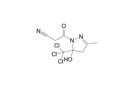 1-(Cyanoacetyl)-5-hydroxy-3-methyl-5-(trichloromethyl)-4,5-dihydro-1H-pyrazole