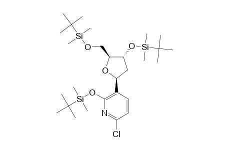 1-BETA-[6-CHLORO-2-[(TERT.-BUTYLDIMETHYLSILYL)-OXY]-PYRIDIN-3-YL]-1,2-DIDEOXY-3,5-BIS-[O-(TERT.-BUTYLDIMETHYLSILYL)]-D-RIBOFURANOSIDE