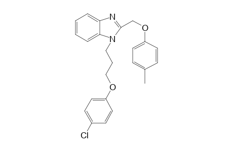 1-[3-(4-chloranylphenoxy)propyl]-2-[(4-methylphenoxy)methyl]benzimidazole