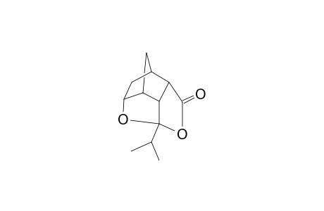 4,11-Dioxa-5-isopropyl-3-oxotetracycloundecane Cage Compound