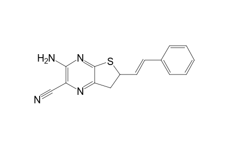 3-Amino-2-cyano-6-trans-styryl-6,7-dihydrothieno[2,3-b]pyrazine