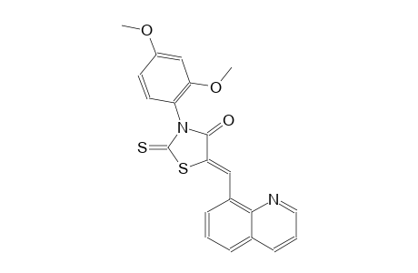 4-thiazolidinone, 3-(2,4-dimethoxyphenyl)-5-(8-quinolinylmethylene)-2-thioxo-, (5Z)-