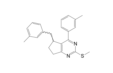 6,7-dihydro-5-(m-methylbenzylidene)-2-(methylthio)-4-m-tolyl-5H-cyclopentapyrimidine