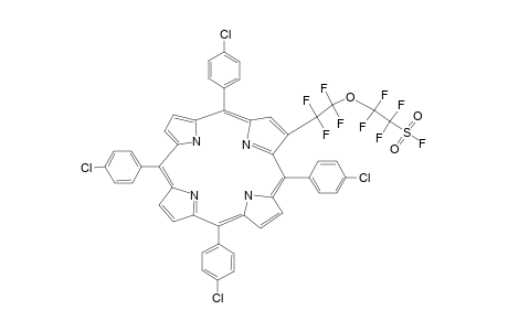 2-(3-oxa-Omega-fluorosulfonylperfluoropentanyl)-5,10,15,20-tetrakis-(4-chlorophenyl)-porphyrin